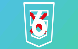 html6 with html5 crossed out